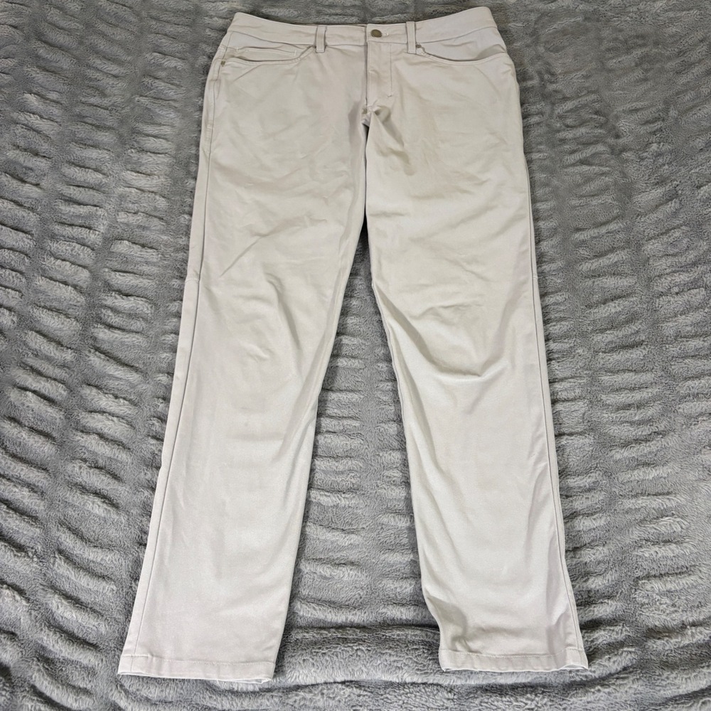 Lululemon ABC Pant Classic Fit Warpstreme Silver Drop Gray Mens 31x31